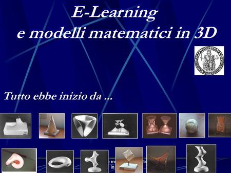 e modelli matematici in 3D