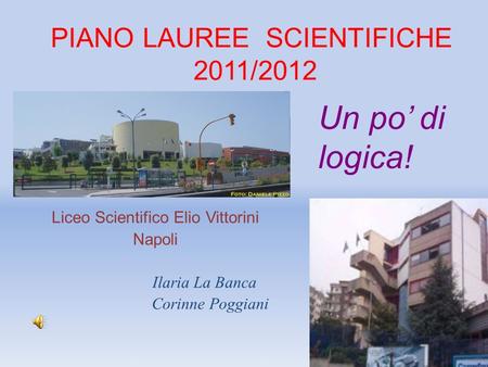 PIANO LAUREE SCIENTIFICHE 2011/2012