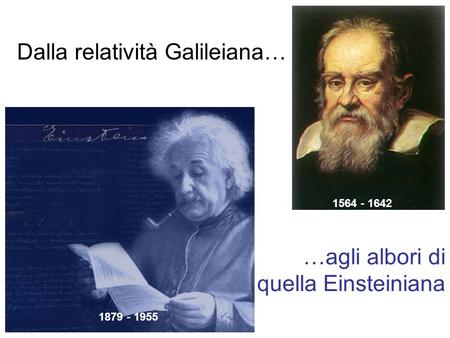 Dalla relatività Galileiana…