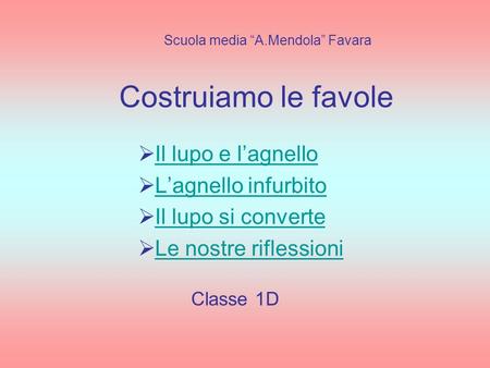 Scuola media “A.Mendola” Favara