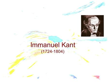 Immanuel Kant (1724-1804).