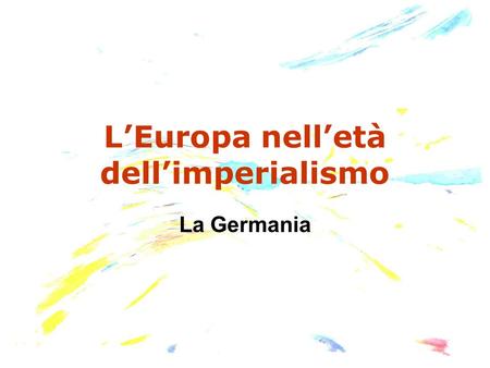 L’Europa nell’età dell’imperialismo