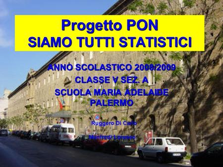 Progetto PON SIAMO TUTTI STATISTICI