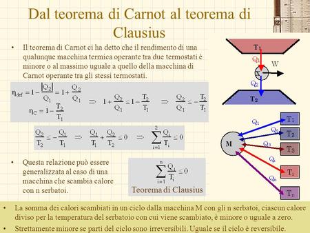 Dal teorema di Carnot al teorema di Clausius