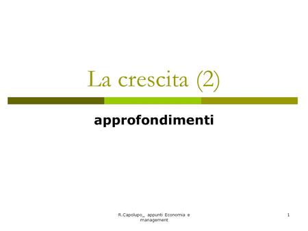R.Capolupo_ appunti Economia e management