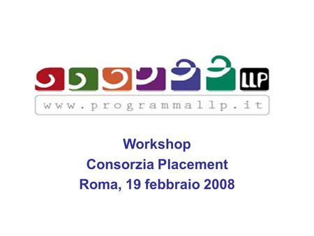 Workshop Consorzia Placement Roma, 19 febbraio 2008.