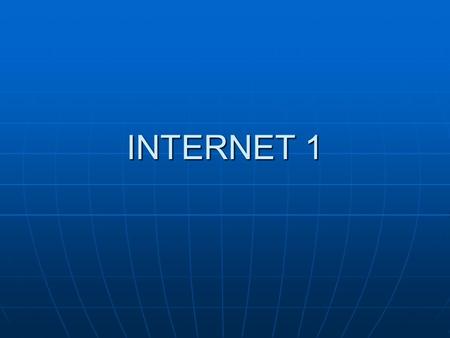 INTERNET 1. WWW WWW, World Wide Web è unenorme banca dati mondiale, distribuita su un grandissimo numero di locazioni (siti), collegati fra loro da reti.