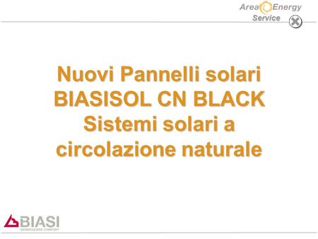 Nuovi pannelli solari a circolazione naturale BIASISOL CN BLACK