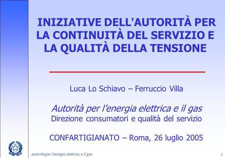Luca Lo Schiavo – Ferruccio Villa