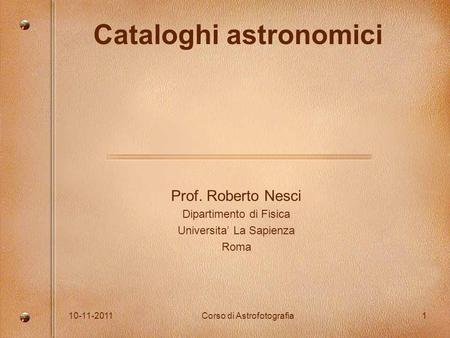Cataloghi astronomici