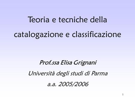 Prof.ssa Elisa Grignani