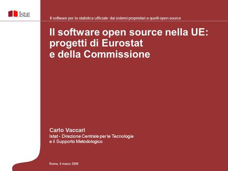 Il software open source nella UE: progetti di Eurostat