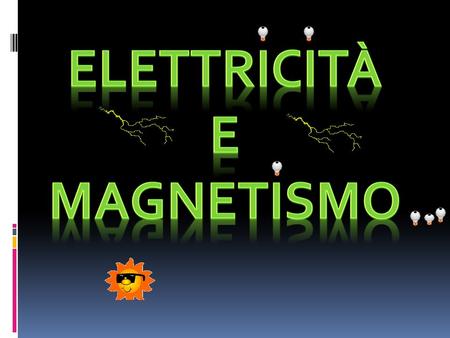 Elettricità e magnetismo.
