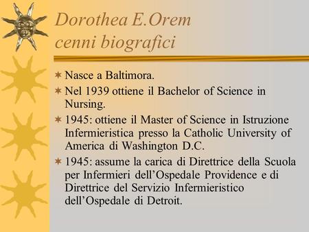 Dorothea E.Orem cenni biografici