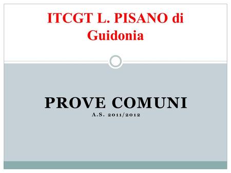 ITCGT L. PISANO di Guidonia