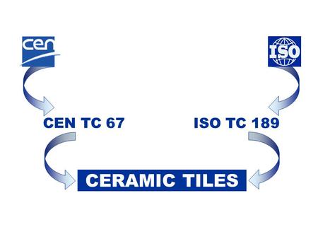 CEN TC 67 ISO TC 189 CERAMIC TILES.