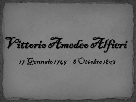 Vittorio Amedeo Alfieri