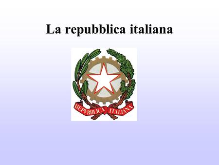 La repubblica italiana