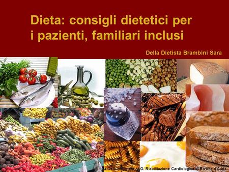 Dieta: consigli dietetici per i pazienti, familiari inclusi