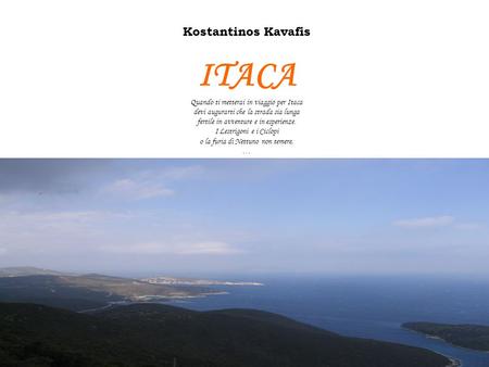 ITACA Kostantinos Kavafis