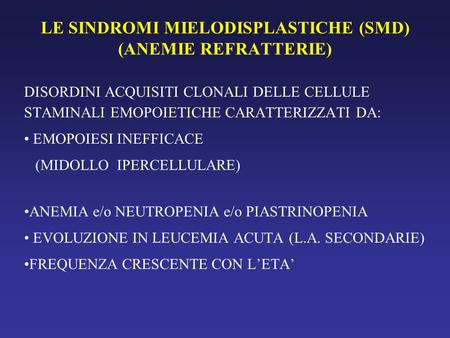 Piastrinopenia sintomi