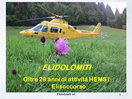 Oltre 20 anni di attività HEMS / Elisoccorso