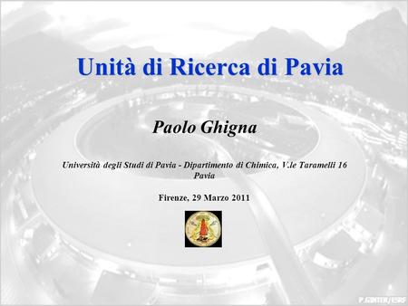 Unità di Ricerca di Pavia