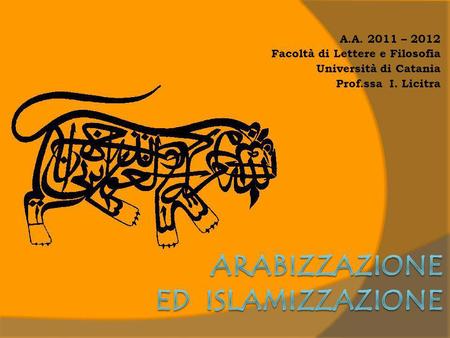 Arabizzazione ed islamizzazione