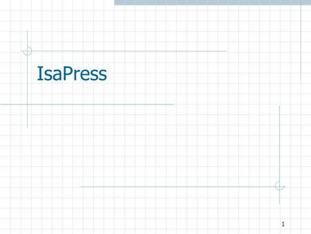 1 IsaPress. 2 Situazione attuale IsaPress converte documenti htm prodotti da Word in documenti pdf destinati alla stampa, xml e html. Usiamo htm come.