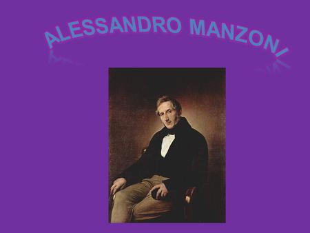 Alessandro Manzoni.