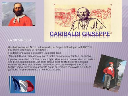 Garibaldi Giuseppe LA GIOVINEZZA