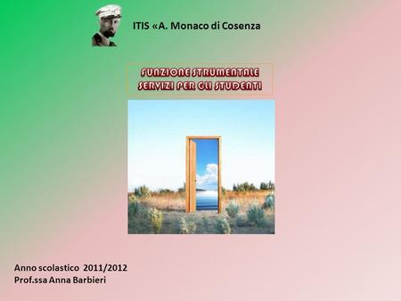 Anno scolastico 2011/2012 Prof.ssa Anna Barbieri ITIS «A. Monaco di Cosenza.