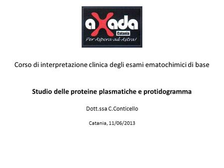 Studio delle proteine plasmatiche e protidogramma