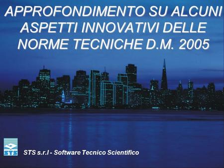 STS s.r.l - Software Tecnico Scientifico