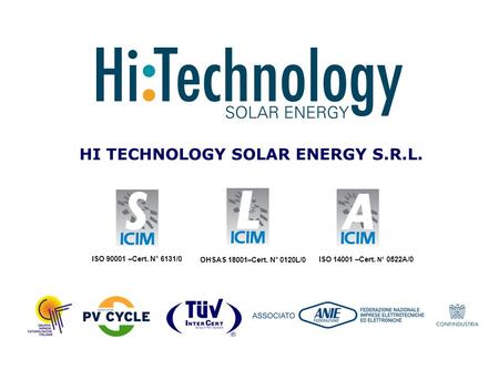HI TECHNOLOGY SOLAR ENERGY S.R.L.