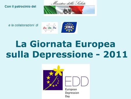 La Giornata Europea sulla Depressione