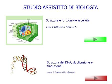 STUDIO ASSISTITO DI BIOLOGIA