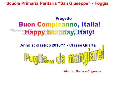 Buon Compleanno, Italia! Happy birthday, Italy!