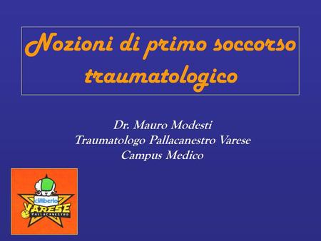 Traumatologo Pallacanestro Varese