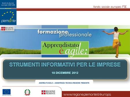 strumenti informativi per le imprese 18 dicembre 2012
