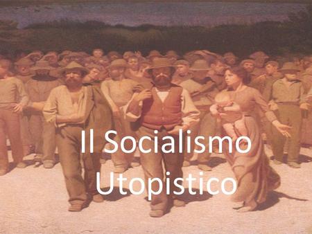 Il Socialismo Utopistico