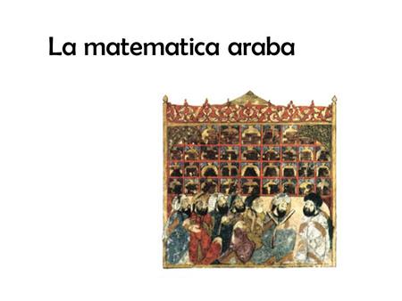 La matematica araba.