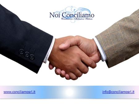 Www.conciliamosrl.it info@conciliamosrl.it www.conciliamosrl.it.