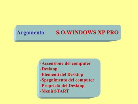 Argomento: S.O.WINDOWS XP PRO