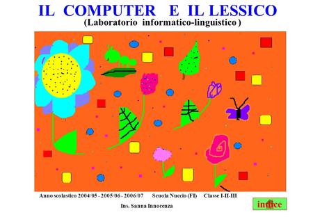 IL COMPUTER E IL LESSICO