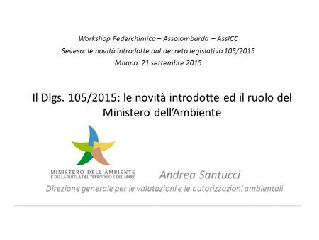 Workshop Federchimica – Assolombarda – AssICC