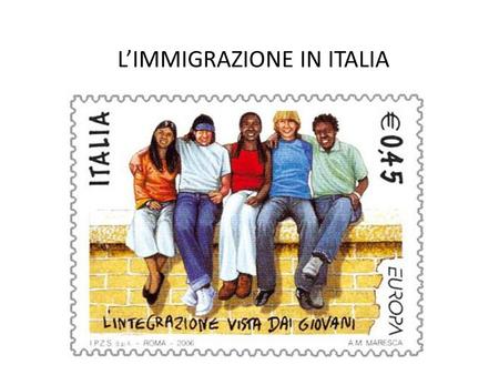 L’IMMIGRAZIONE IN ITALIA. 2011 STRANIERI RESIDENTI: 4.570.317 7,5% DELLA POPOLAZIONE TOTALE (60.776.531)