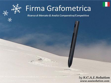 Ricerca di Mercato & Analisi Comparativa/Competitiva