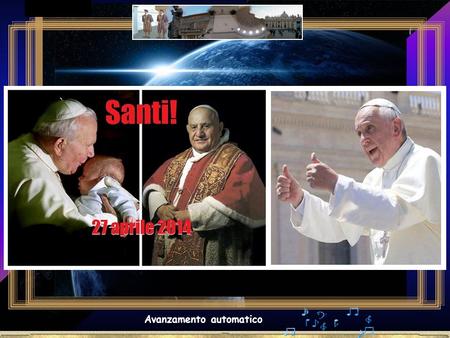 . Avanzamento automatico . scritta da Papa Giovanni XXIII.