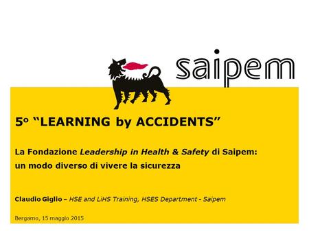 5o “LEARNING by ACCIDENTS”